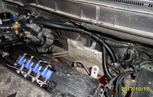 Установка ГБО на Mitsubishi ASX, подкапотное пространство