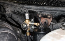 Установка ГБО на GMC Savana, газовый клапан